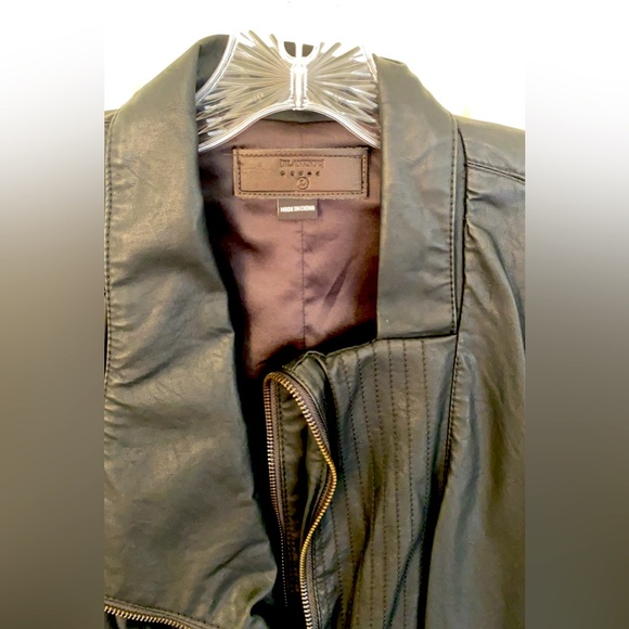 BLANK NYC blavk faux leather jacket size L - Picture 5 of 5